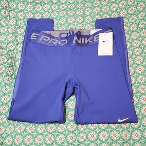 Nike Pro Purple 7/8 Length Athletic Pants Size M